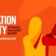 Plagát: Generation equality stands against rape! Orange the World kampaň