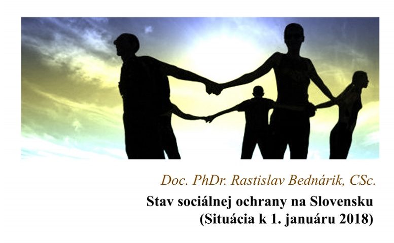 Titulná strana Stav sociálnej ochrany na Slovensku. Situácia k 1. januáru 2018 (Rastislav Bednárik, 2018)
