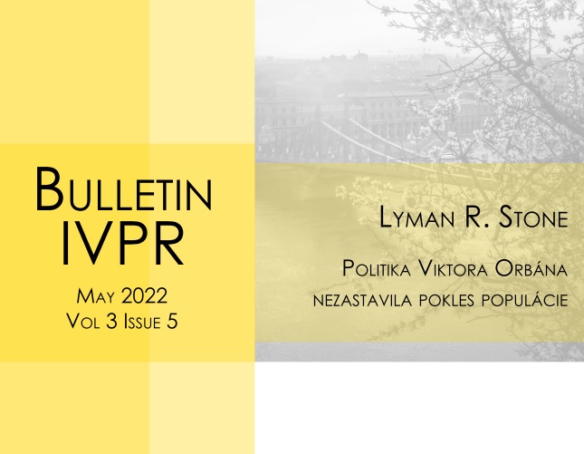 Titulná strana Bulletinu IVPR 5/2022