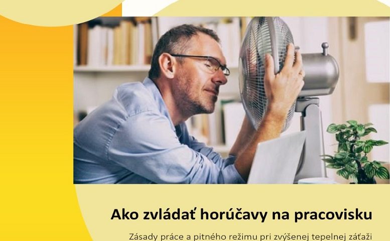 Titulná strana publikácie Ako zvládať horúčavy na pracovisku - M. Kordošová, 2022