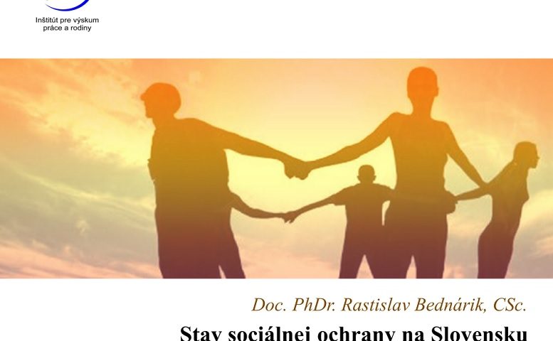 Titulná strana publikácie Stav sociálnej ochrany na Slov., sit. k 1. júlu 2022 (R. Bednárik, 2022)