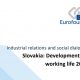 Titulná strana publikácie Eurofound: Slovakia - developments in working life 2022