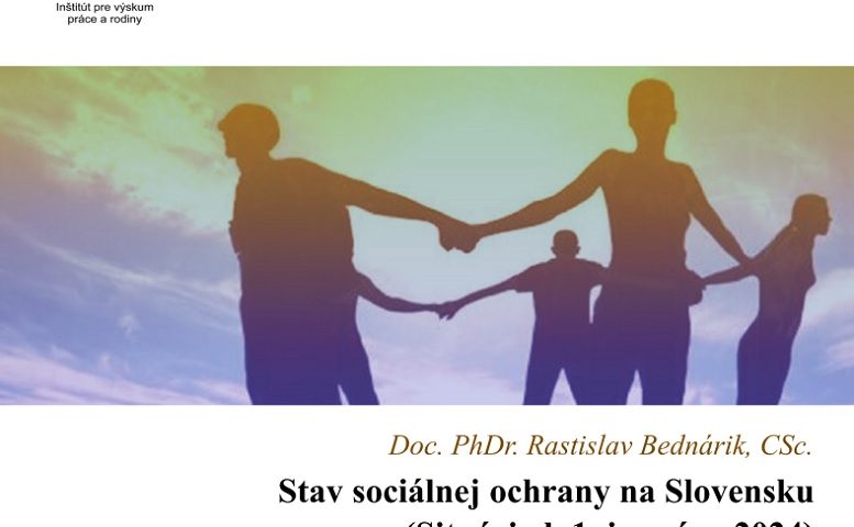 Titulná strana publikácie Stav sociálnej ochrany na Slovensku. Situácia k 1. januáru 2024 (R. Bednárik)