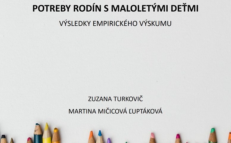 Titulná strana výskumnej správy Potreby rodín s maloletými deťmi (IVPR, 2023)