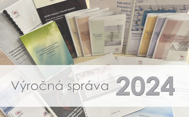 Titulná strana Výročnej správy IVPR za rok 2024