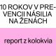 10 rokov v prevencii násilia na ženách - plagát - report z kolokvia