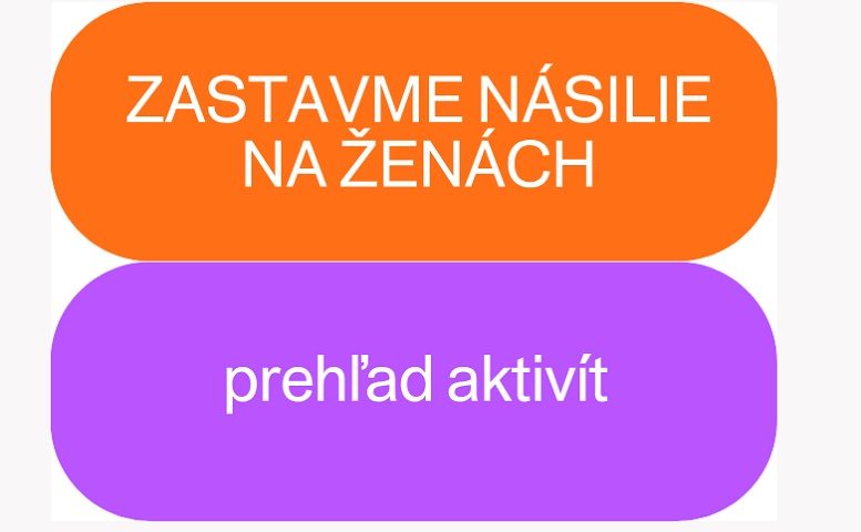 Kampaň Zastavme násilie na ženách 2025 - názov článku "Prehľad aktivít"