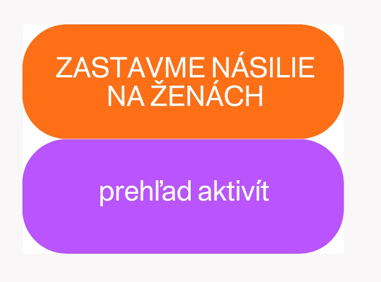 Kampaň Zastavme násilie na ženách 2025 - názov článku "Prehľad aktivít"